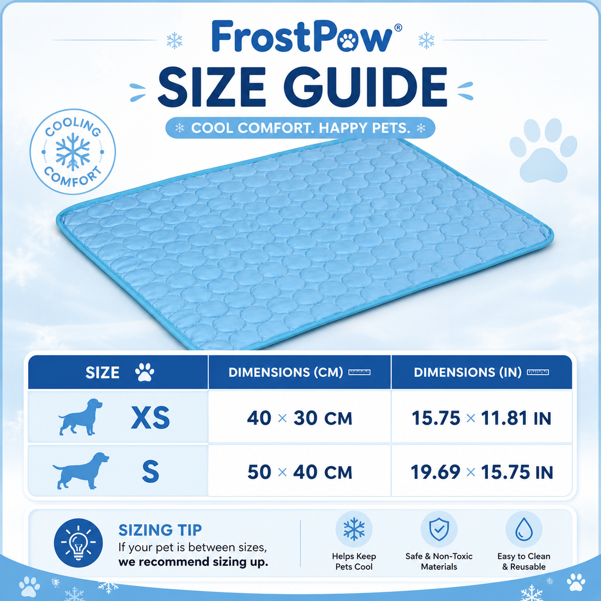 FrostPaw - Pet Cooling Mat